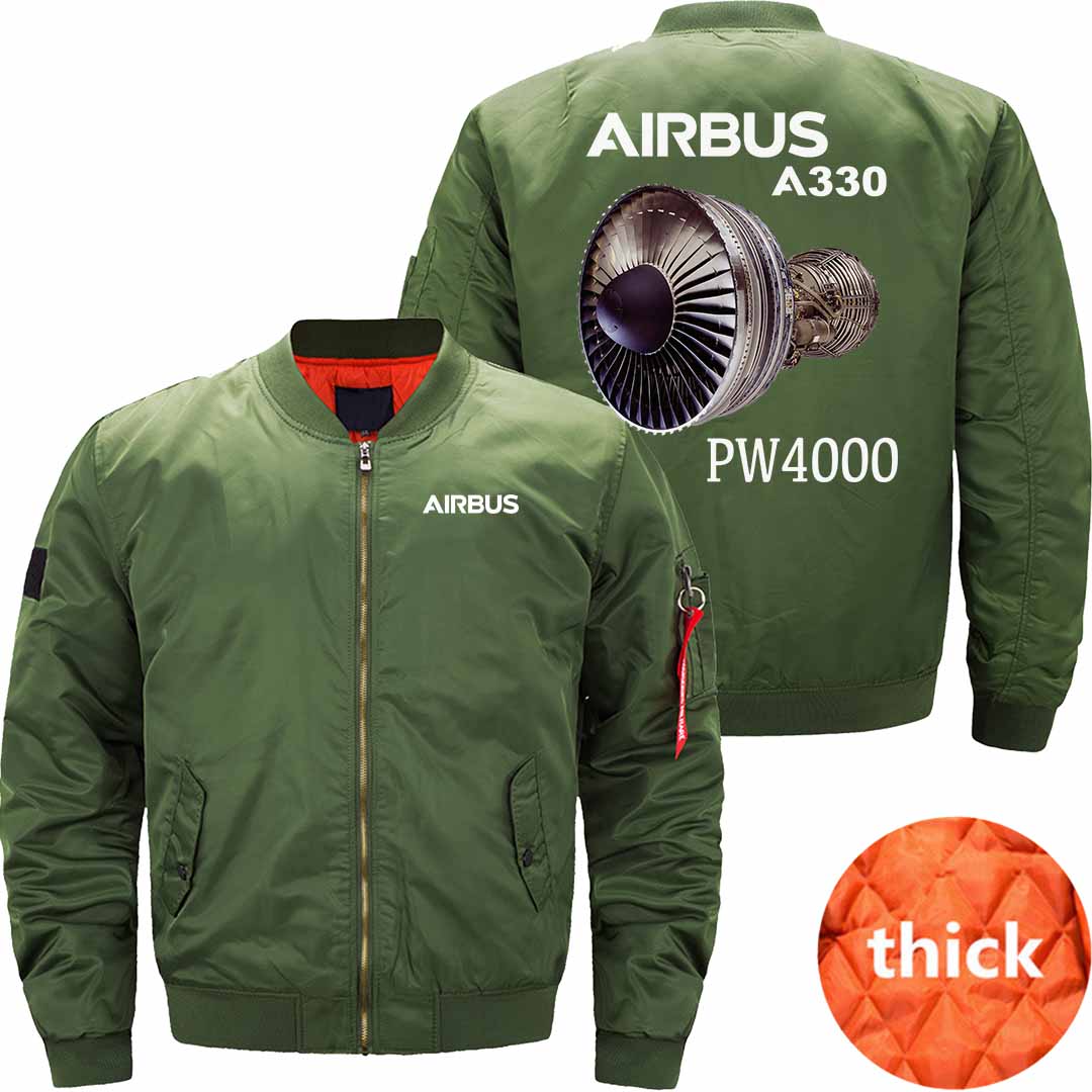 AIRBUS A330 Pratt & Whitney PW4000 aircraft engines  Ma-1 Jacket THE AV8R