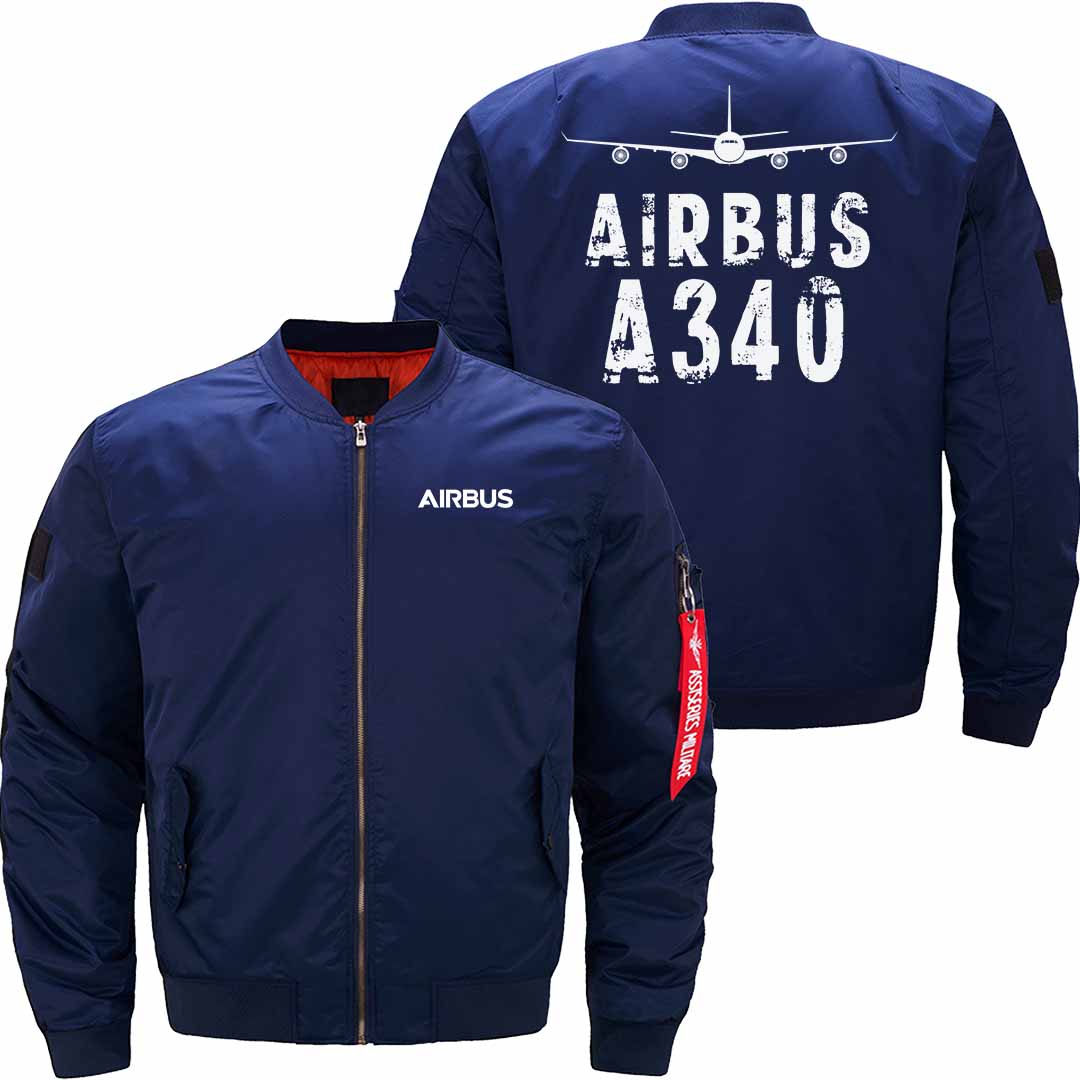 AIRBUS A340 Ma-1 Bomber Jacket Flight Jacket Aviator Jacket THE AV8R