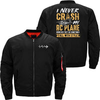 Thumbnail for I never crash my RC plane hobby flying JACKET THE AV8R