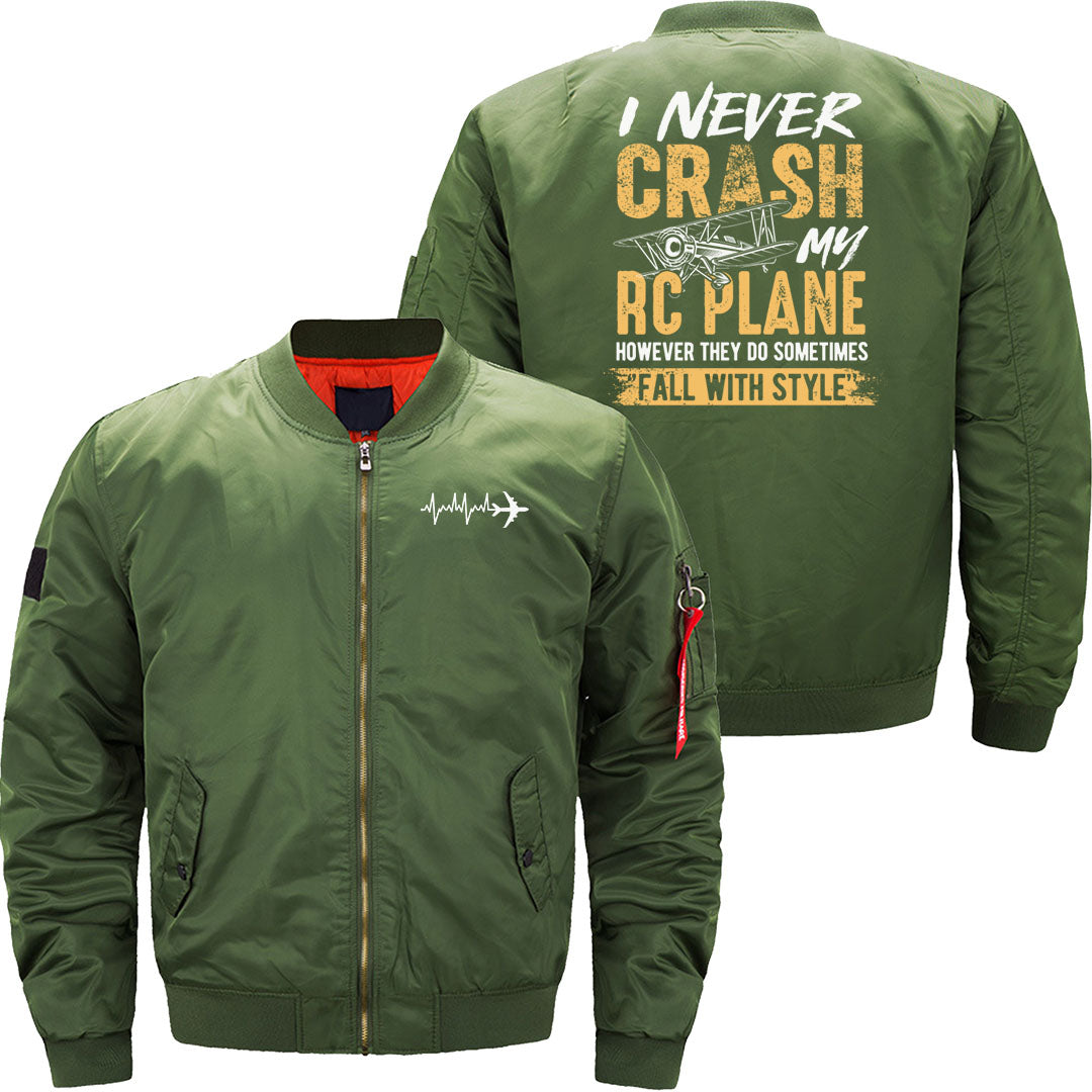 I never crash my RC plane hobby flying JACKET THE AV8R