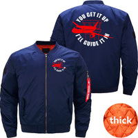 Thumbnail for Plane Aircraft Airfield Air Traffic Controller JACKET THE AV8R