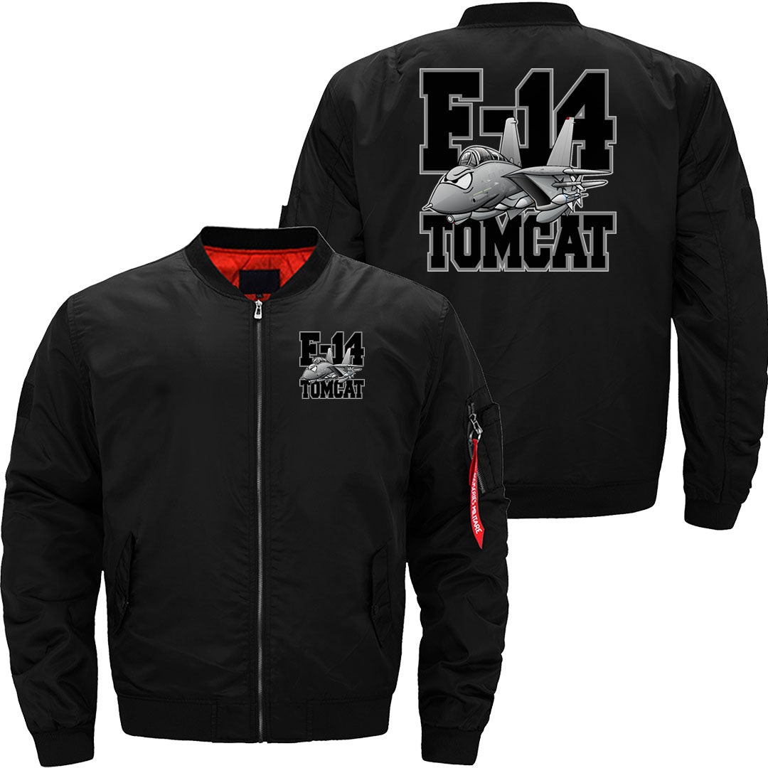 F-14 Tomcat Military Fighter Jet Aircraft Cartoon JACKET THE AV8R