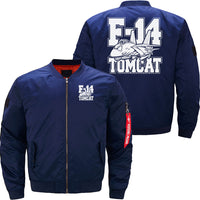 Thumbnail for F-14 Tomcat Classic Fighter Jet Aircraft Cartoon JACKET THE AV8R