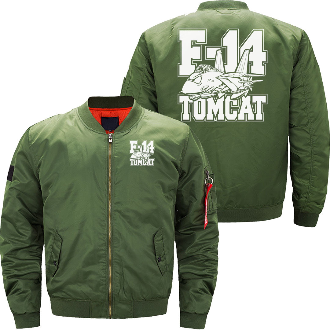 F-14 Tomcat Classic Fighter Jet Aircraft Cartoon JACKET THE AV8R