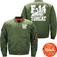 Thumbnail for F-14 Tomcat Classic Fighter Jet Aircraft Cartoon JACKET THE AV8R