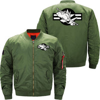 Thumbnail for Cartoon Military Fighter Jet Illustration JACKET THE AV8R