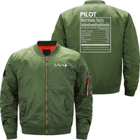 Thumbnail for Pilot Gift -Pilot Funny Nutrition Facts JACKET THE AV8R