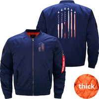 Thumbnail for American Flag Usa Airplane Jet Fighter 4Th Of July JACKET THE AV8R