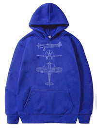 Thumbnail for Spitfire airplane blueprint PULLOVER THE AV8R