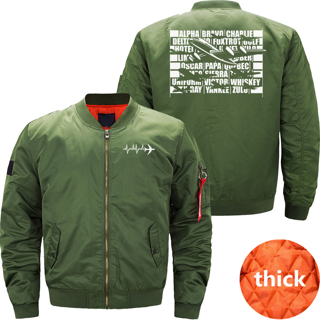 Pilot Alphabet Airplane JACKET THE AV8R