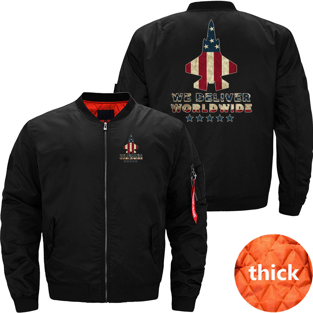 We Deliver Worldwide USA Military Fighter Jet JACKET THE AV8R