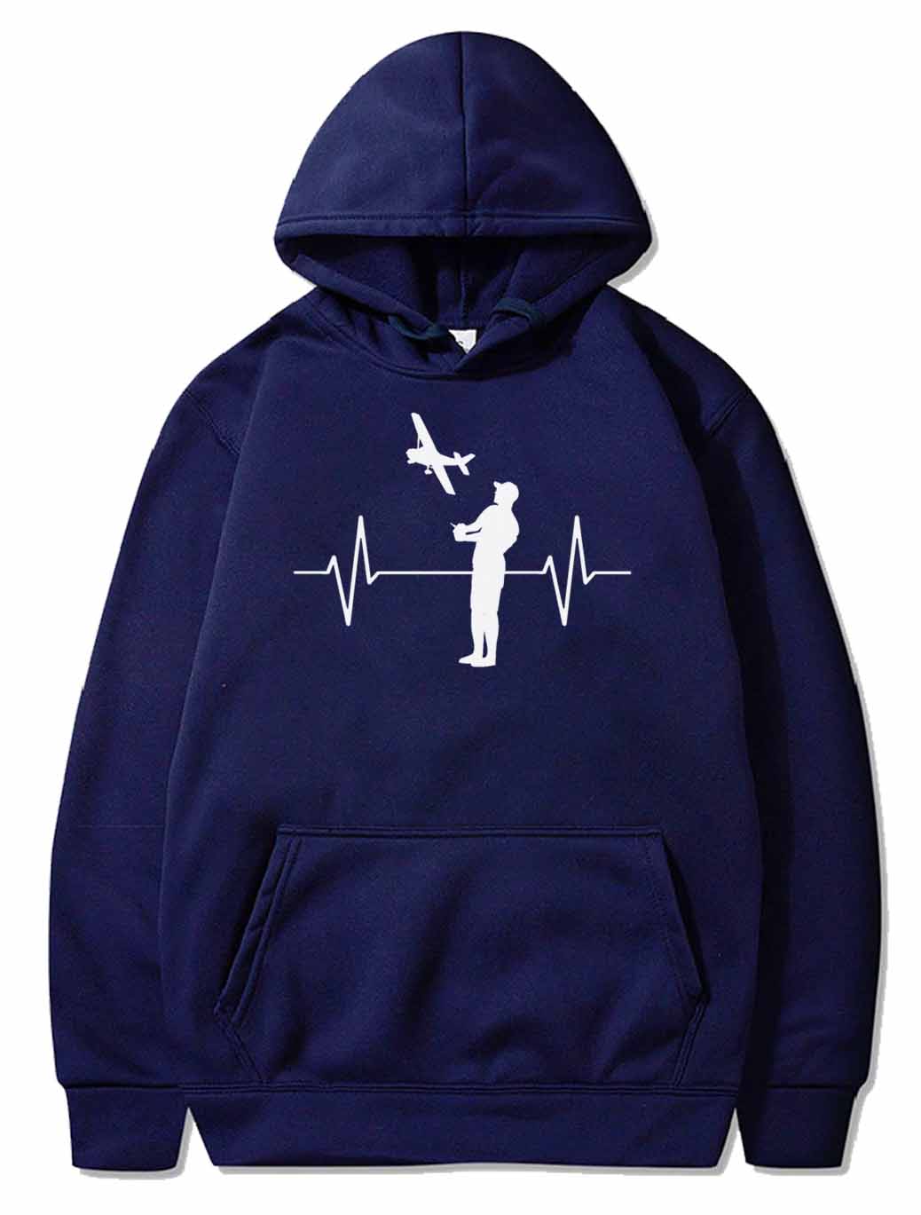 Model Flying Model Maker Airplane EKG Line Gift PULLOVER THE AV8R