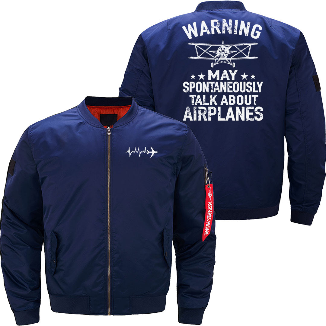 May Spontaneous Talk About Airplanes - Pilot JACKET THE AV8R