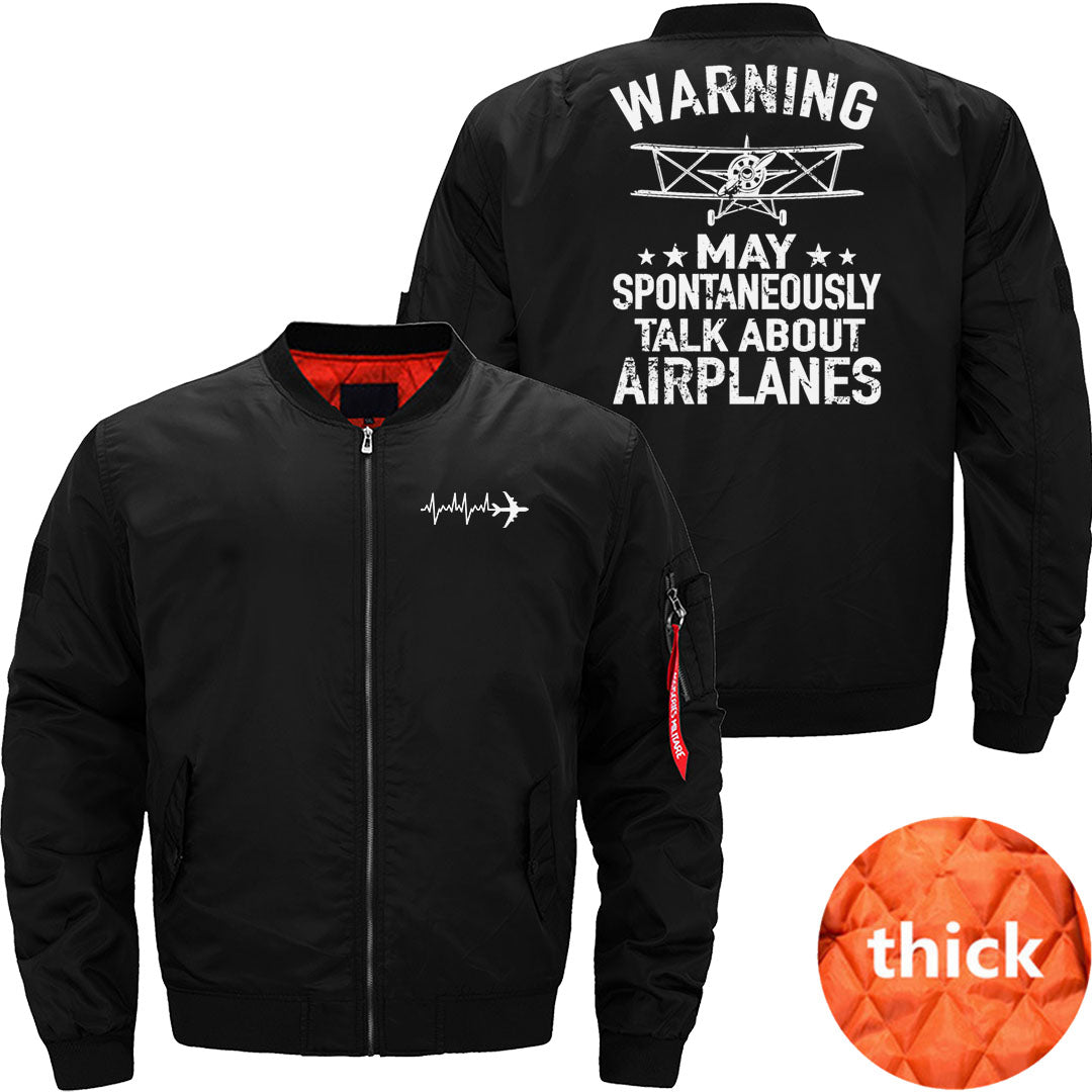 May Spontaneous Talk About Airplanes - Pilot JACKET THE AV8R