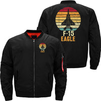 Thumbnail for Vintage F 15 Eagle Fighter Jet Aviation JACKET THE AV8R