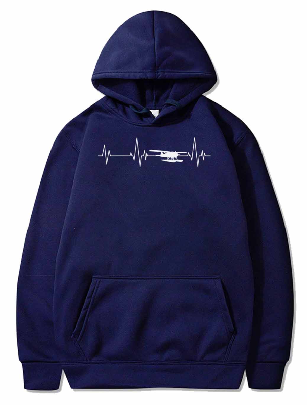 Heartbeat Airplane Amphibious Ekg Aviator Flying PULLOVER THE AV8R