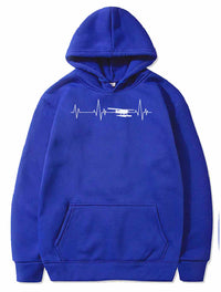 Thumbnail for Heartbeat Airplane Amphibious Ekg Aviator Flying PULLOVER THE AV8R