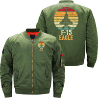 Thumbnail for Vintage F 15 Eagle Fighter Jet Aviation JACKET THE AV8R