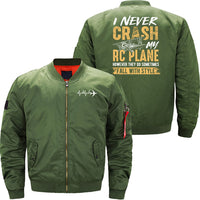 Thumbnail for I never crash my RC plane hobby flying JACKET THE AV8R