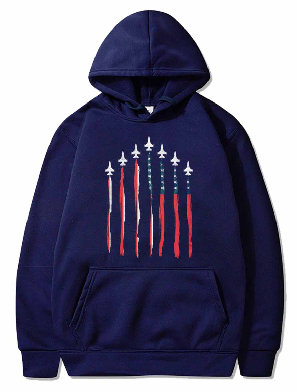 American Flag USA Airplane Jet Fighter  PULLOVER THE AV8R