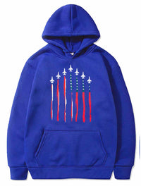 Thumbnail for American Flag USA Airplane Jet Fighter  PULLOVER THE AV8R