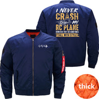 Thumbnail for I never crash my RC plane hobby flying JACKET THE AV8R