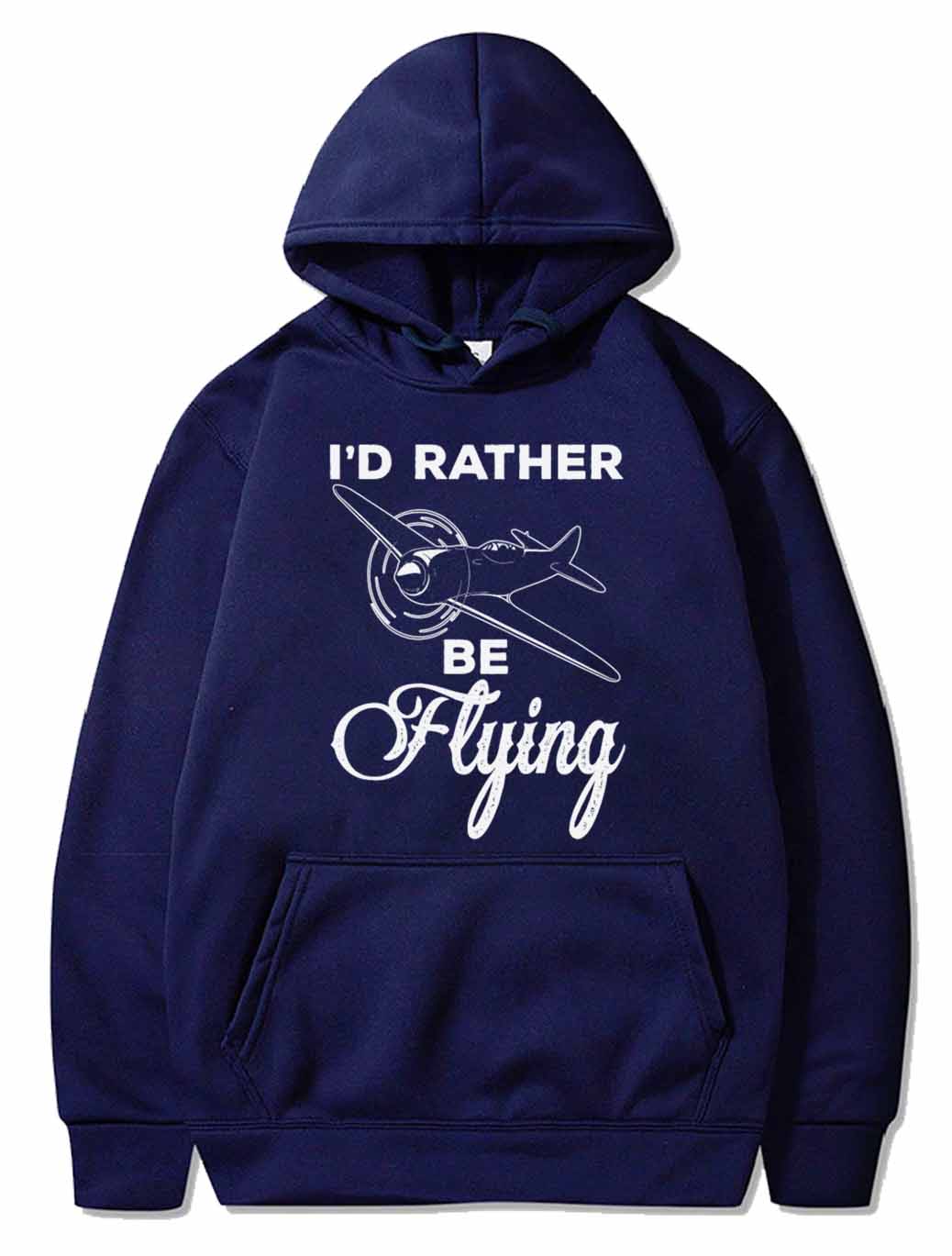 Airplane Pilot I'd Rather Be Flying Prop Airplane PULLOVER THE AV8R