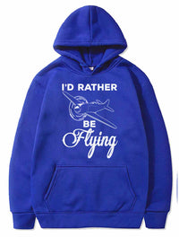 Thumbnail for Airplane Pilot I'd Rather Be Flying Prop Airplane PULLOVER THE AV8R