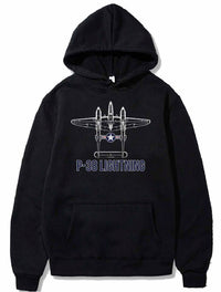 Thumbnail for P 38 Lightning Fighter Aircraft Carrier Aviation PULLOVER THE AV8R