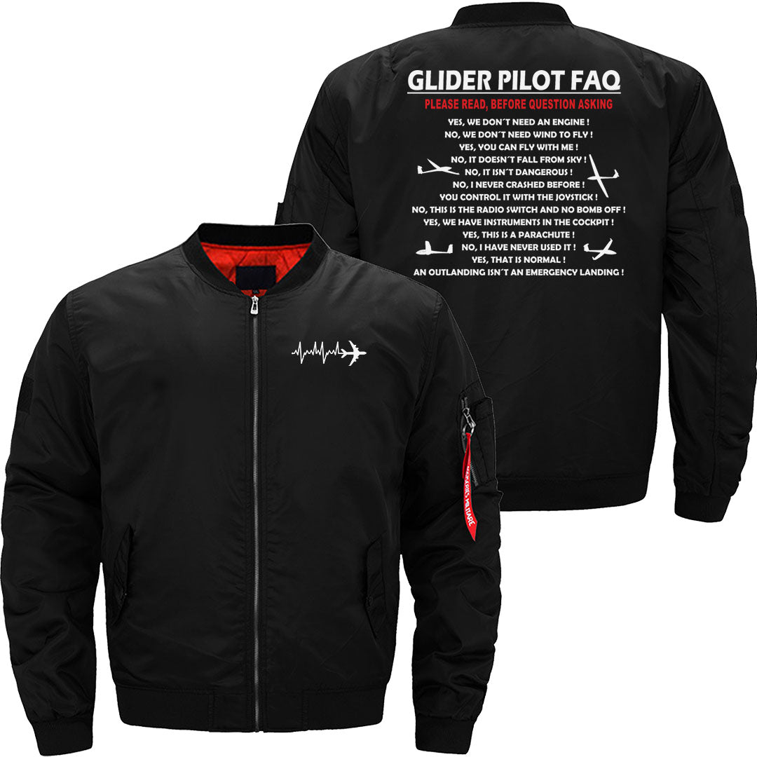 glider pilot FAQ funny JACKET THE AV8R