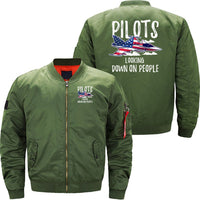 Thumbnail for Pilots Looking Down People Fighter Jet Aircraft JACKET THE AV8R