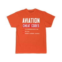 Thumbnail for Funny Pilot Airplane Gifts Aviation Cheat Codes T-SHIRT THE AV8R