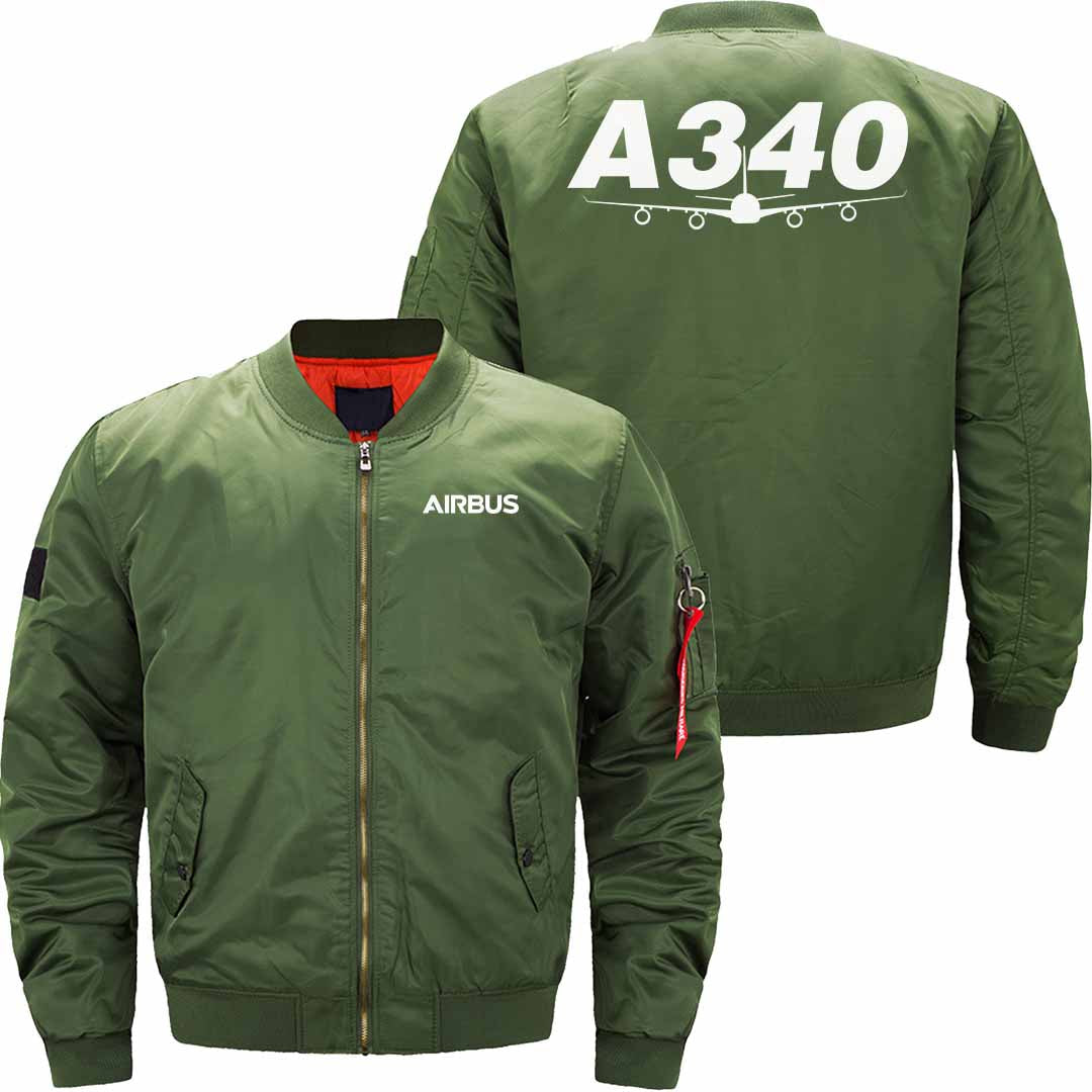 AIRBUS A340 Ma-1 Bomber Jacket Flight Jacket Aviator Jacket THE AV8R