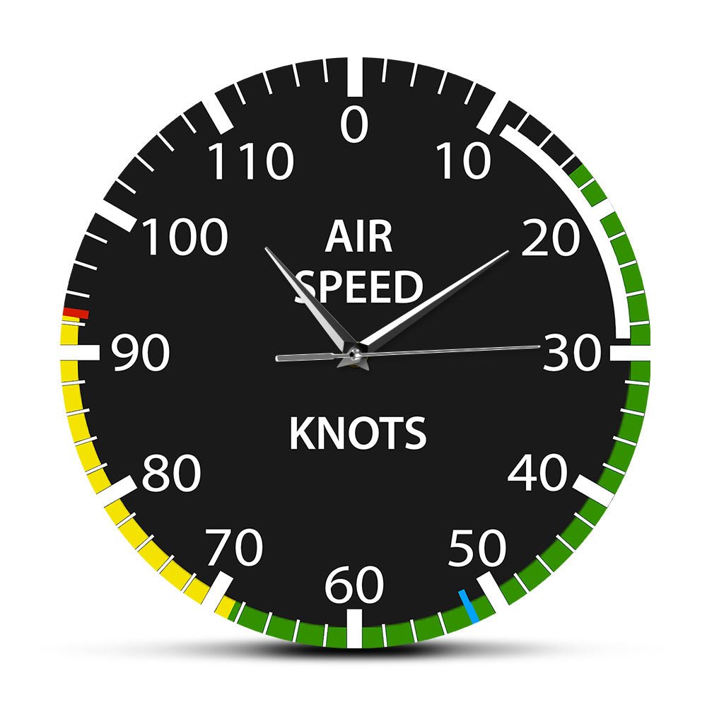 AIR CRAFT AIRSPEED INDICATOR PILOTS WALL CLOCK - PILOTSX