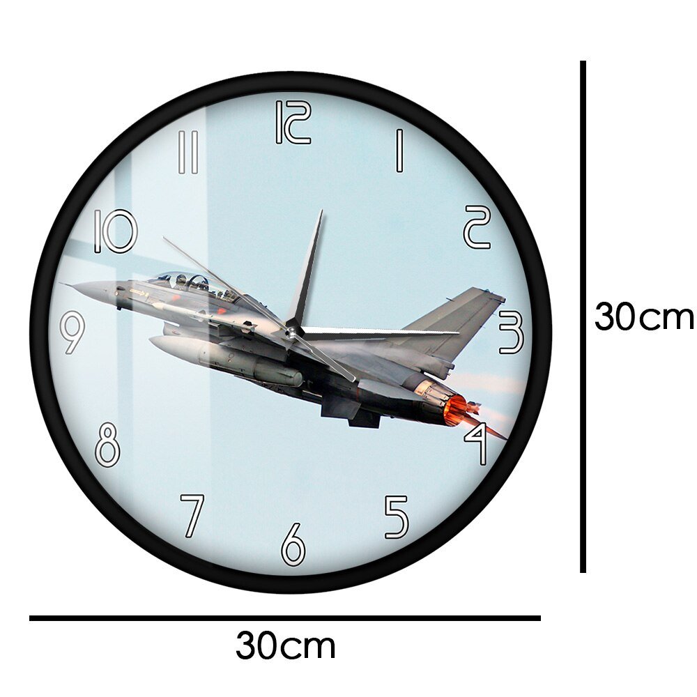 AIR FORCE F - 16 FIGHTING FALCON TAKING OFF MODERN WALL CLOCK - PILOTSX