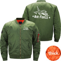 Thumbnail for AIR FORCE FIGHTER JET T - SHIRT DESIGN MILITARY BOMBER FLIGHT AVIATOR JACKET - PILOTSX