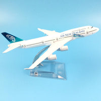 Thumbnail for AIR NEW ZEALAND AIRLINES 747 16CM METAL ALLOY MODEL PLANE - PILOTSX