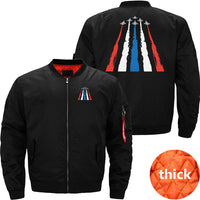 Thumbnail for AIR SHOW, FIGHTER JET, MILITARY PLANE BOMBER FLIGHT AVIATOR JACKET - PILOTSX