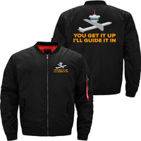 Thumbnail for AIR TRAFFIC CONTROLLER AIRPLANE ATC CONTROL BOMBER FLIGHT AVIATOR JACKET - PILOTSX