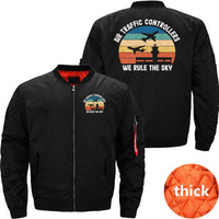 Thumbnail for AIR TRAFFIC CONTROLLER ATC AIR TRAFFIC CONTROL BOMBER FLIGHT AVIATOR JACKET - PILOTSX