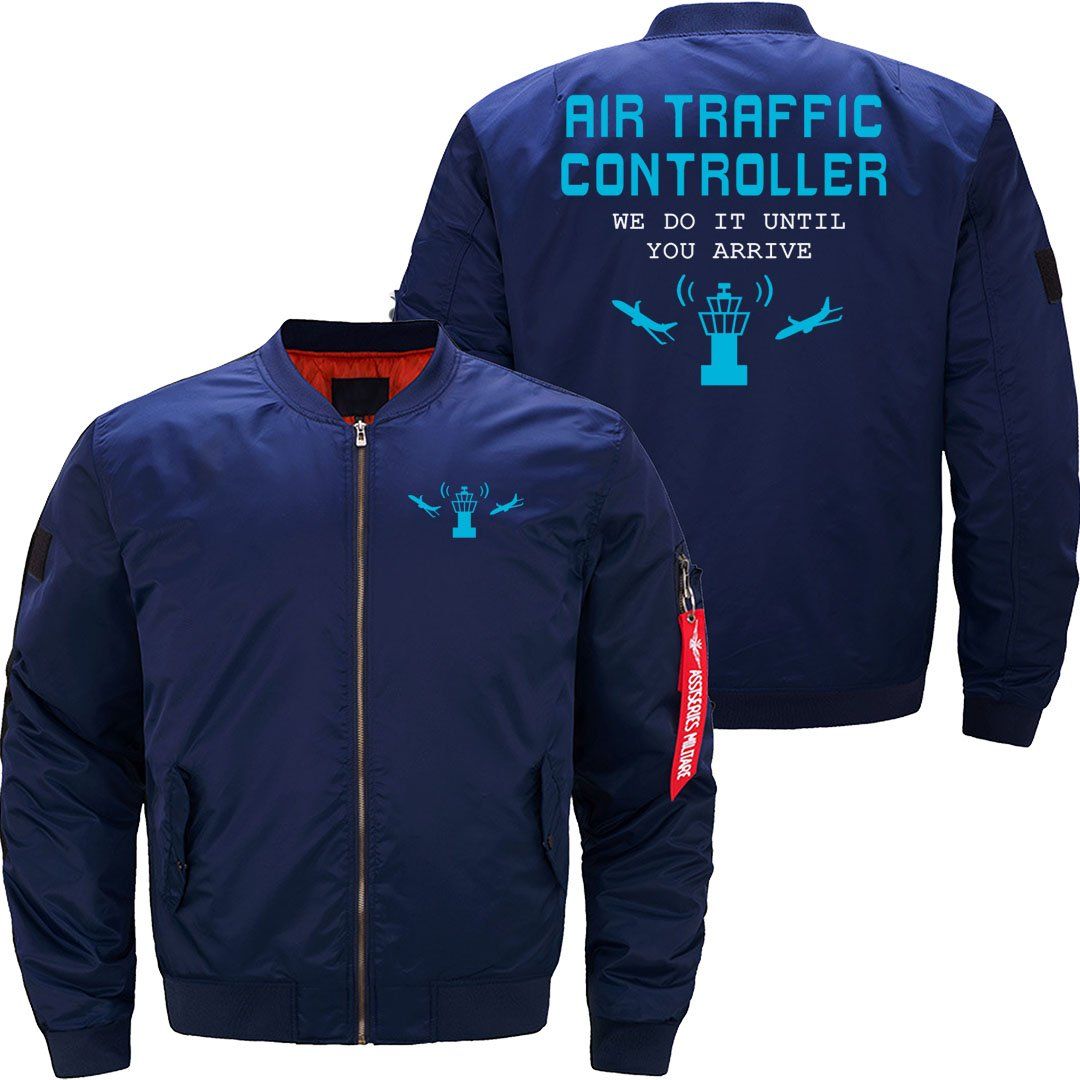 AIR TRAFFIC CONTROLLER ATC AIR TRAFFIC CONTROL BOMBER FLIGHT AVIATOR JACKET - PILOTSX