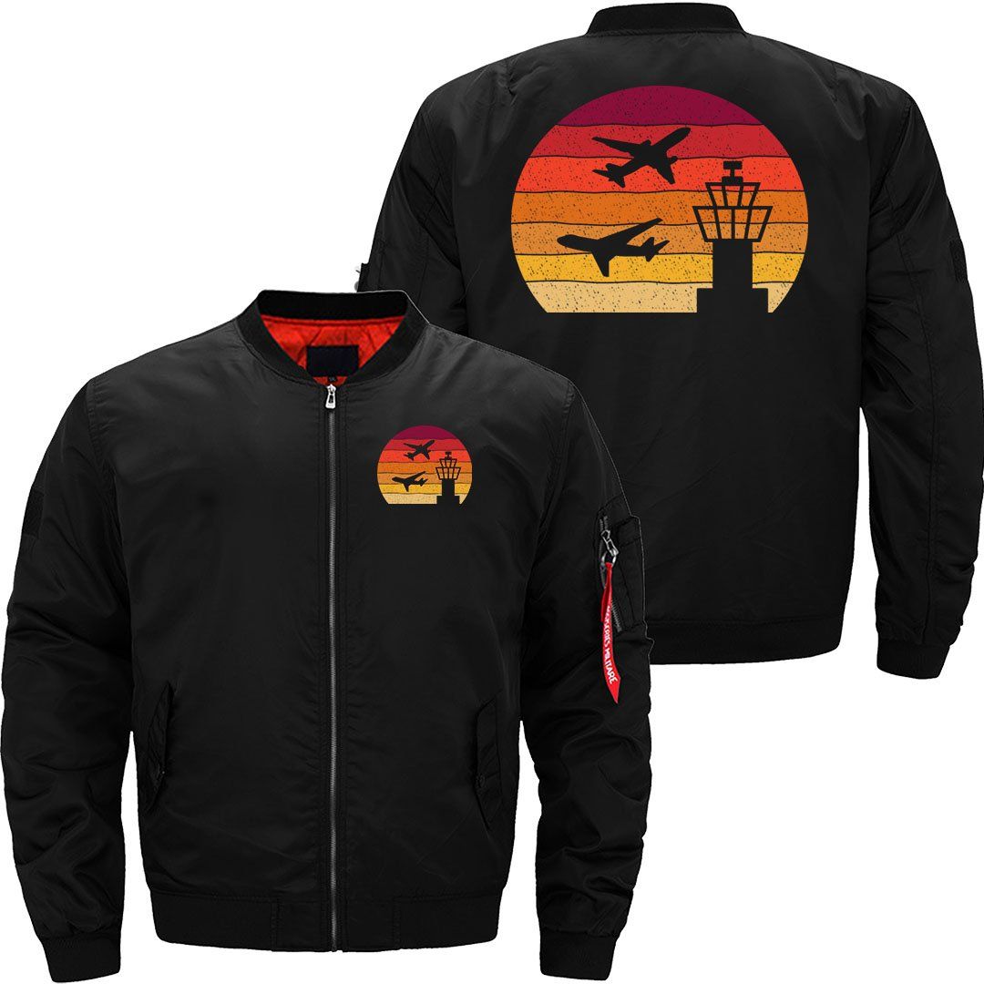 AIR TRAFFIC CONTROLLER ATC AIR TRAFFIC CONTROL BOMBER FLIGHT AVIATOR JACKET - PILOTSX