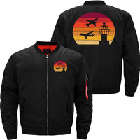 Thumbnail for AIR TRAFFIC CONTROLLER ATC AIR TRAFFIC CONTROL BOMBER FLIGHT AVIATOR JACKET - PILOTSX