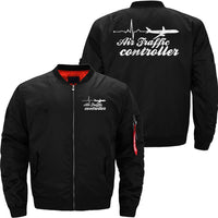 Thumbnail for AIR TRAFFIC CONTROLLER BOMBER FLIGHT AVIATOR JACKET - PILOTSX