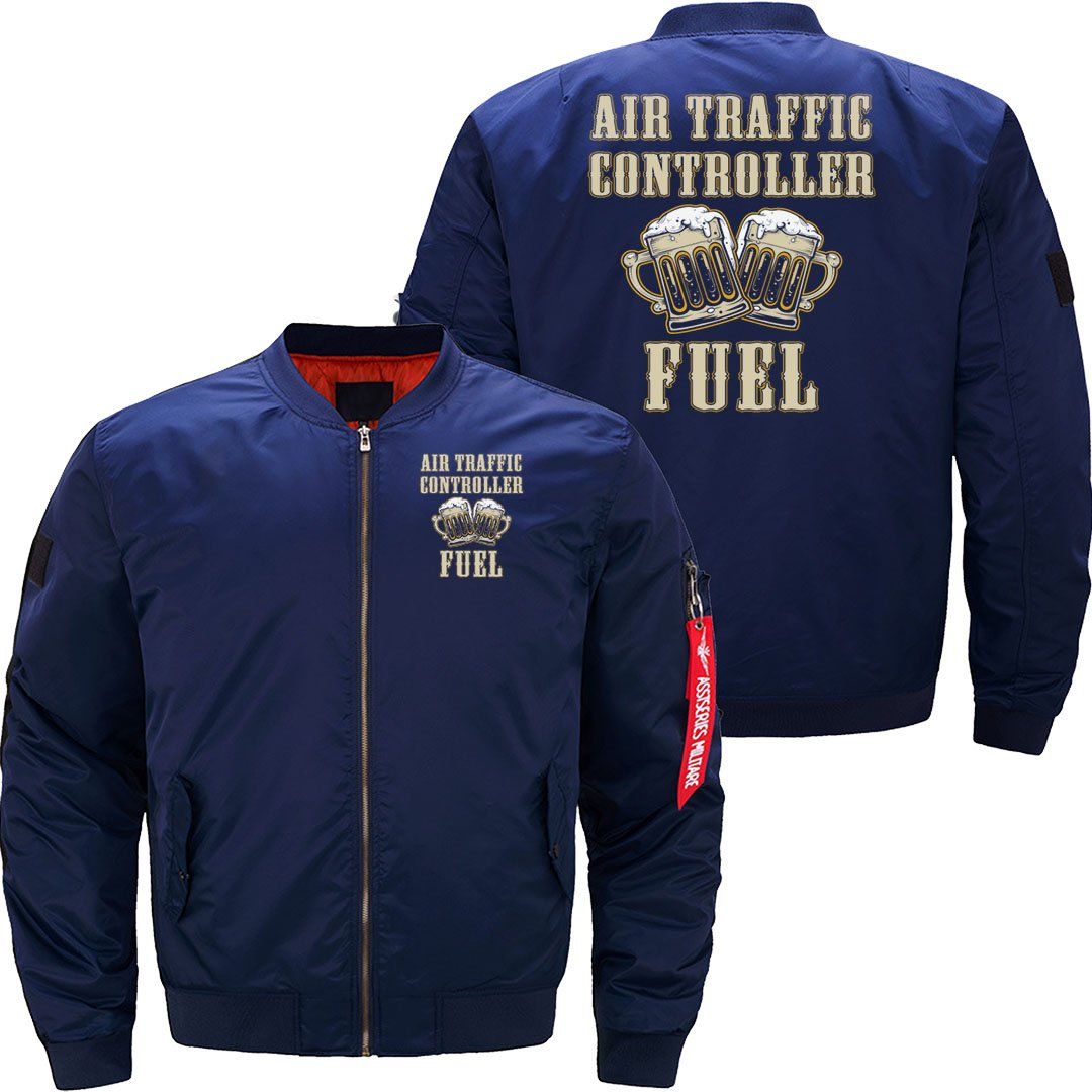 AIR TRAFFIC CONTROLLER COFFEE ATC FLIGHT CONTROL BOMBER FLIGHT AVIATOR JACKET - PILOTSX