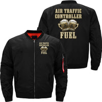 Thumbnail for AIR TRAFFIC CONTROLLER COFFEE ATC FLIGHT CONTROL BOMBER FLIGHT AVIATOR JACKET - PILOTSX