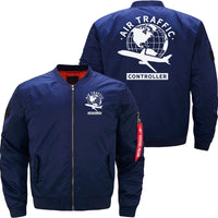 Thumbnail for AIR TRAFFIC CONTROLLER JOB TOWER CONTROL FLIGHT BOMBER FLIGHT AVIATOR JACKET - PILOTSX