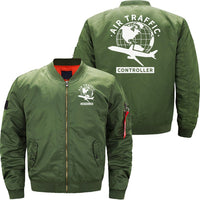 Thumbnail for AIR TRAFFIC CONTROLLER JOB TOWER CONTROL FLIGHT BOMBER FLIGHT AVIATOR JACKET - PILOTSX