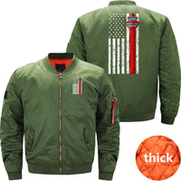 Thumbnail for AIR TRAFFIC CONTROLLER US FLAG ATC FLIGHT BOMBER FLIGHT AVIATOR JACKET - PILOTSX