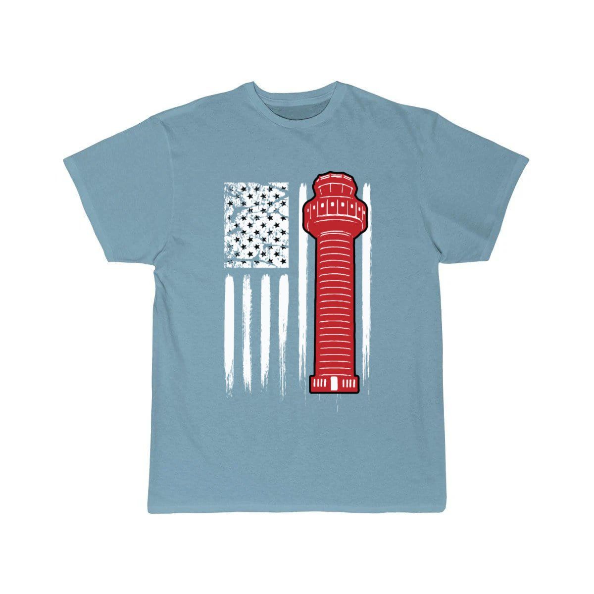 AIR TRAFFIC CONTROLLER US FLAG ATC T - SHIRT - PILOTSX